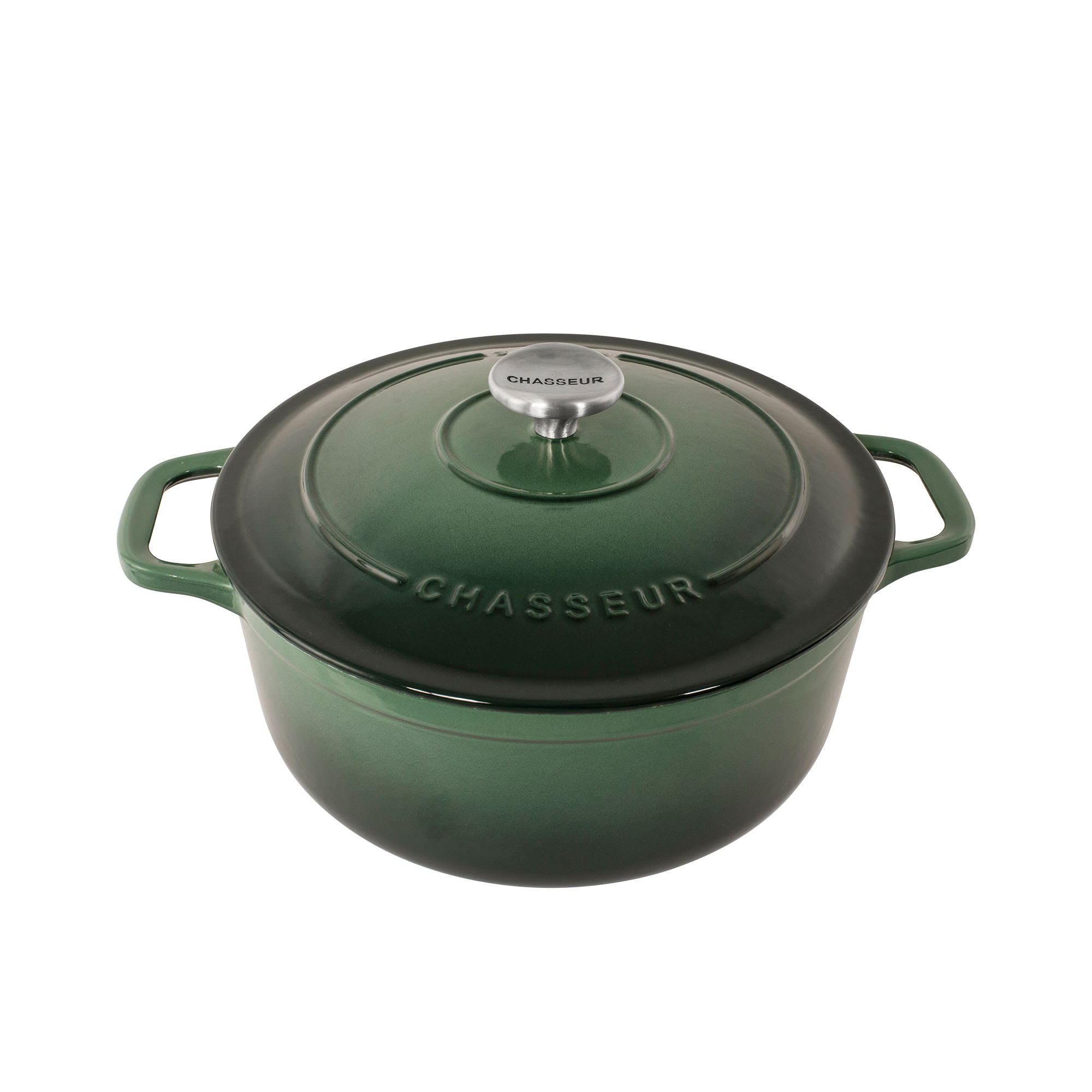 Chasseur Round French Oven 24cm - 4L Forest | Kitchen Warehouse